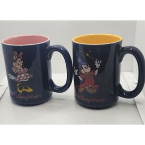 Walt Disney World Mickey &‎ Minnie Mouse Coffee Cups